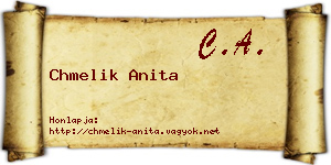 Chmelik Anita névjegykártya